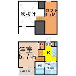 ＡＳＴＥＲＩＡ金山の物件間取画像